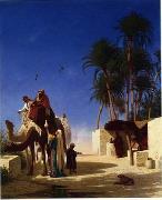 Arab or Arabic people and life. Orientalism oil paintings  411